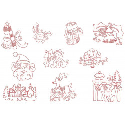 Stickserie - Xmas Tangles 2